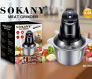 Cocina PICADORA SOKANY 2L - Acero Inoxidable 400W | La Fuerza Profesional en Tu Cocina Ecuatoriana de Tendeli Ecuador en
