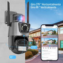 Hogar Cámara Doble Lente con Sirena WiFi – Seguridad HD para el Hogar de Tendeli- Ecuador en