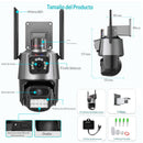 Hogar Cámara Doble Lente con Sirena WiFi – Seguridad HD para el Hogar de Tendeli- Ecuador en