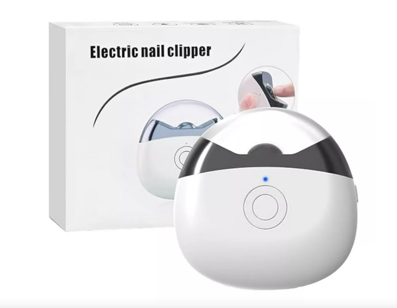 Cortauñas Eléctrico Recargable USB-C | Manicura y Pedicura | Luz LED | 2 Velocidades | Portátil
