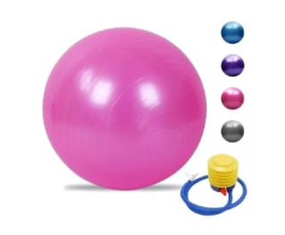 Pelota de Pilates y Yoga 75cm con Inflador | Equilibrio, Core y Rehabilitación | Envío 24h