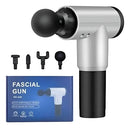 Pistola de Masajes Premium Recargable | Pantalla LED Táctil | 4 Cabezales | Liberación Miofascial