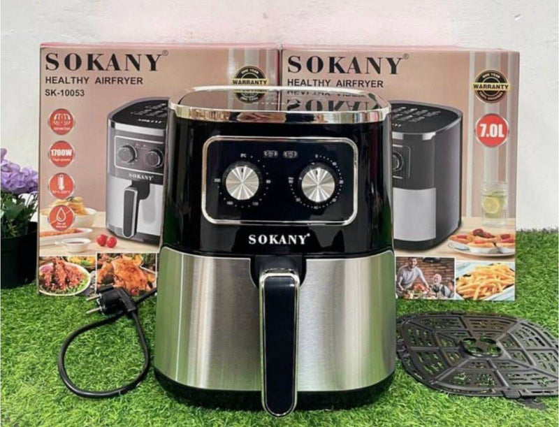 Freidora de aire 7 litros Sokany cocina sin aceite para toda la familia Ecuador - Tendeli Ecuador