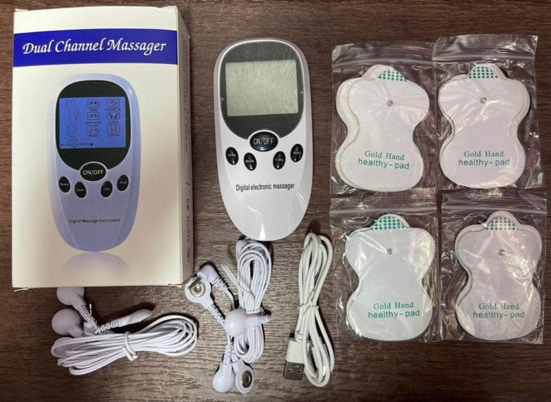 Hogar Electroestimulador Muscular Recargable de Doble Canal – TENS EMS de Tendeli- Ecuador en