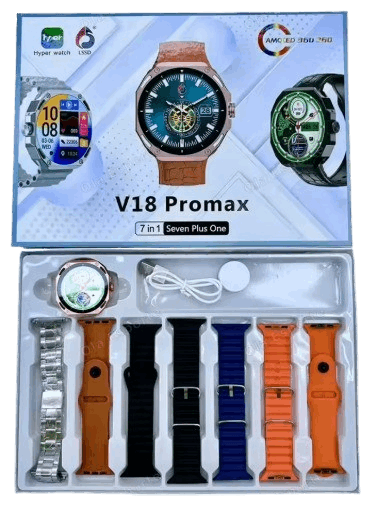 Tecnologia Reloj Inteligente V18 ProMax 7 en 1 – Smartwatch Multifunción de Tendeli- Ecuador en