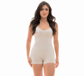 Belleza Faja Tejida Pierna Corta con Tiras – Faja Reductora Mujer de Tendeli- Ecuador en BEIGE