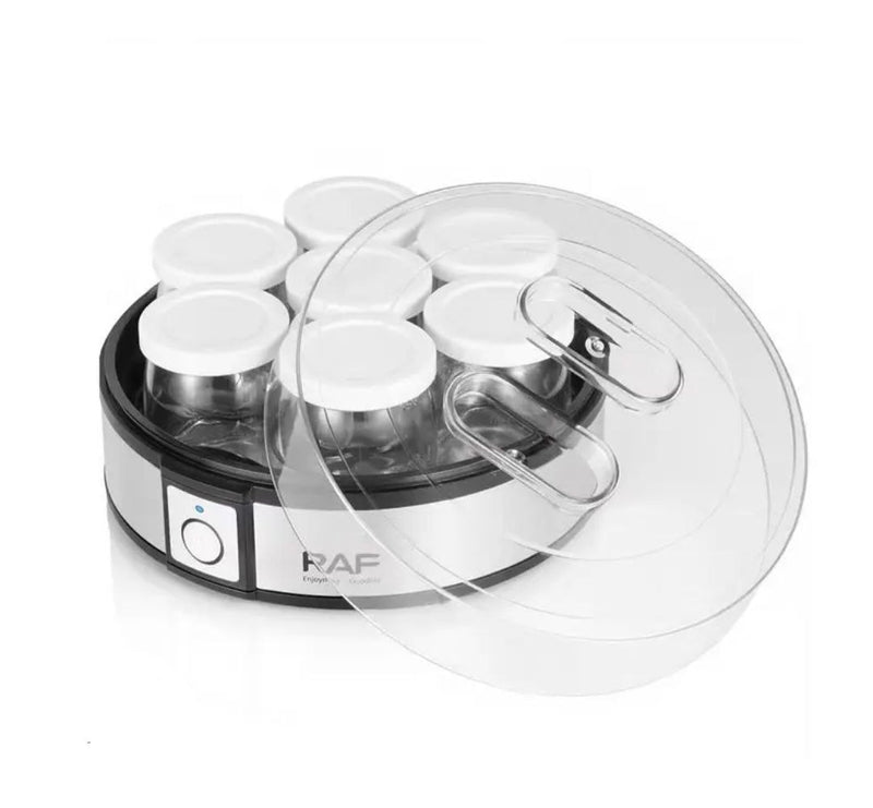 Yogurtera electrica RAF acero inoxidable para yogur casero natural saludable en casa - Tendeli Ecuador