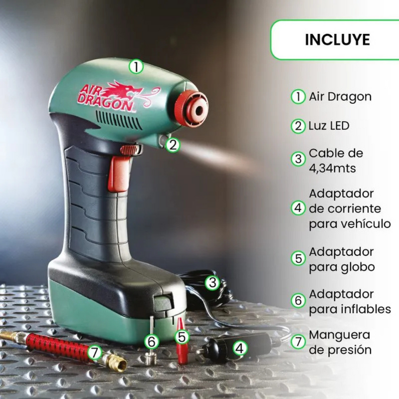 Compresor de aire portatil - Air Dragon