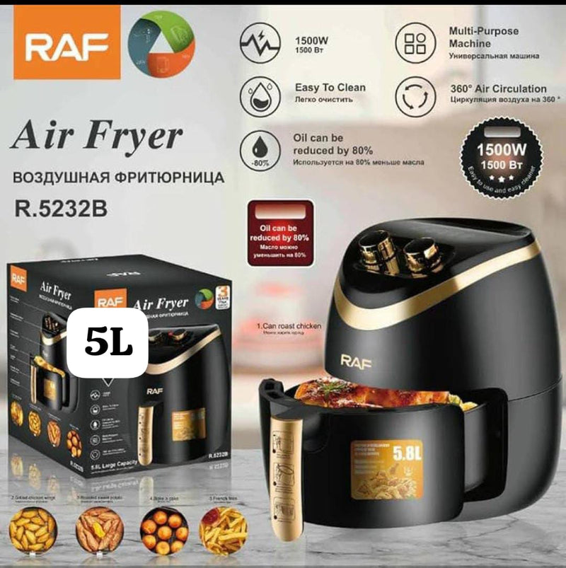 Hogar Freidora de Aire 5.5L - Cocina Sin Aceite y Sin Culpa en Ecuador de Tendeli- Ecuador en