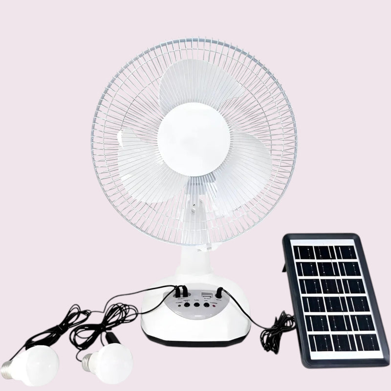 Hogar Ventilador Solar Recargable de Tendeli Ecuador en