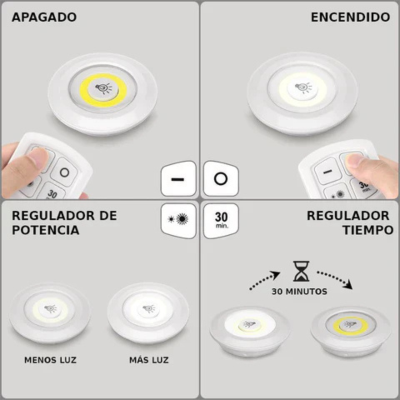 Pack 3 Luces LED WT-141