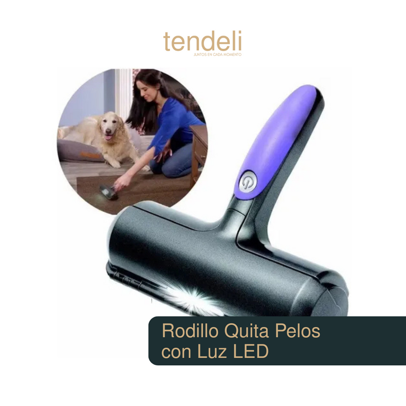 Rodillo Quita Pelos con Luz LED