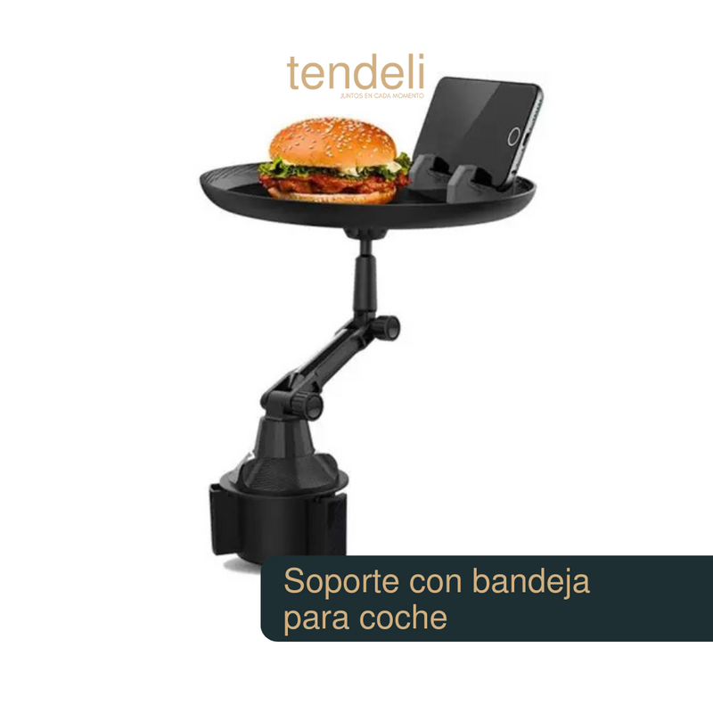 Soporte con bandeja para coche