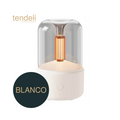 Humidificador silencioso con luz ambiental  color blanco con diseño moderno y elegante
