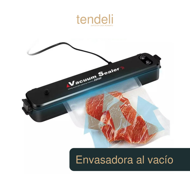 Selladora de alimentos al vacío doméstica Tendeli para conservación de carnes