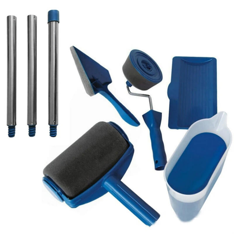 Set de rodillos de pintura completo Tendeli con accesorios y extensiones para pintar paredes